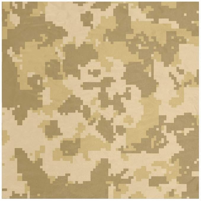 Digitaler Camouflage-Bandana, großer quadratischer Schal, leichter