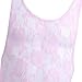 FEESHOW Men's Lace Lingerie Thongs G String Underwear Leotard Bodysuit Singlet