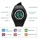 Kids Watch Waterproof Children Electronic Watch - Lighting Watch 50M Waterproof for Outdoor Sports,LED Digital Stopwatch with Chronograph, Alarm,Time Window Child Wrist Watch for Boys, Girls (Black)