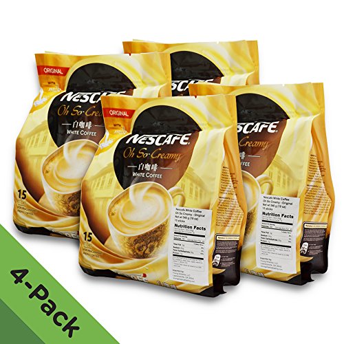 4 pack - nescafé ipoh white coffee original (60 sachet…