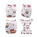 babygoal Reusable Cloth Diapers for Baby Girls, One Size Adjustable Washable Pocket Nappy Covers 6 Pack+ 6pcs Microfiber Inserts+4pcs Bamboo Inserts 6FG34D