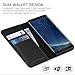 Galaxy S8 Plus Case, SHIELDON Genuine Leather Galaxy S8 Plus Wallet Case with Magnetic Closure Foldable Cover ID Card Slots and Kickstand Feature for Samsung Galaxy S8 Plus - Black