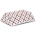 Fit Meal Prep [250 Pack 0.5 lb Paper Food Boats Heavy Duty Disposable Food Trays, Red Check Nacho Tray for Parties Fairs Picnics Carnivals, Holds Ketchup Cheese Sauce Pickles