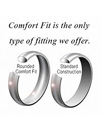 Queenwish - Anillo de carburo de tungsteno azul de 0.236 in, con incrustaciones de fibra de carbono azul celta, para hombre, tamaño 6   13