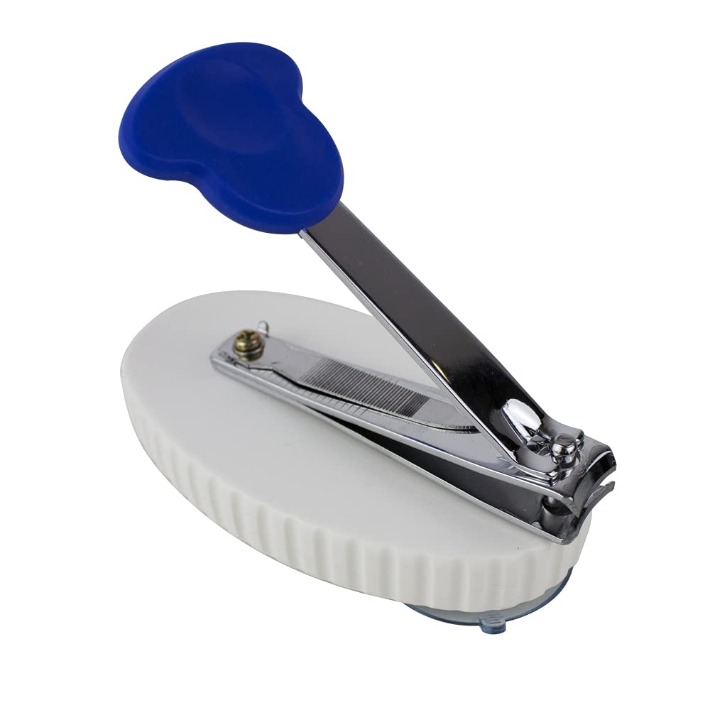 Nail Clipper with Suction Cups, Stainless Steel, Mobiclinic