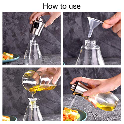 Olive Oil Sprayer for Cooking, 200ml, BBQ Cooking Spray Bottle, Glass Atomizer/Sprayer Mister Bottle for Grill Oil, Vinegar, Cooking Oil, Vegetable Oil, Sesame Oil, Canola Oil - Thumbnail 3