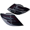 Astra Depot Pair LED Tail Light Brake Running Turn Signal Smoke Lens Compatible with MERCEDES-BENZ W204 C Class C250 C350 C63 AMG Rear Lamp MB2801128, MB2801129