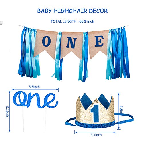 Joyypop 1st Birthday Boy Decorations Baby Boy 1st Birthday Party