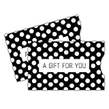 Gift Card Sleeve – Black Polka-dot