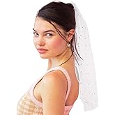 xo, Fetti Bachelorette Party Pearl Bridal Veil | Headband Decorations, Bride To Be Gift, Wedding