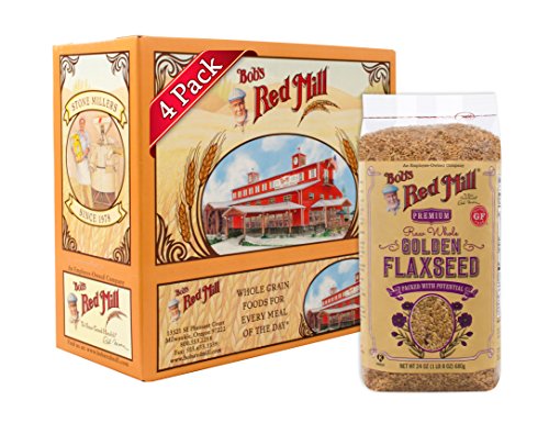 Bob's Red Mill Raw Whole Golden Flaxseed, 24-ounce (Pack of 4) (Package May Vary)