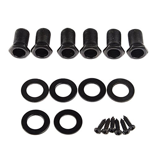 Tuning Machine Heads, YIFAN Guitar tuning Pegs Parts 6pcs 3R3L Acoustic Guitar Tuning Pegs Machine Head Tuners Volume Knob Black