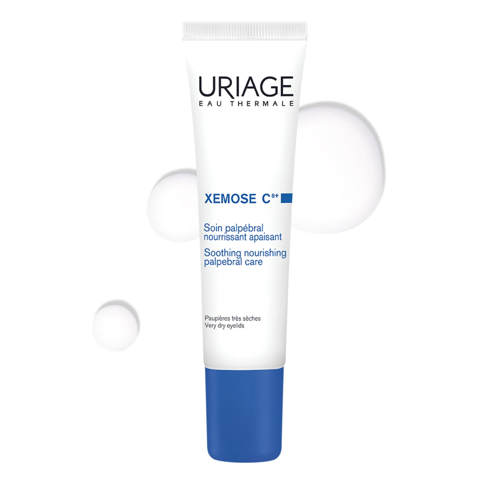 Uriage Xémose Soothing Eye Contour with 5% Shea Butter & Dextran Sulfate - Reduces Itching Sensations & Decongests - Fragrance-free - Suitable for Dry Skin Prone to Itching - 15ml