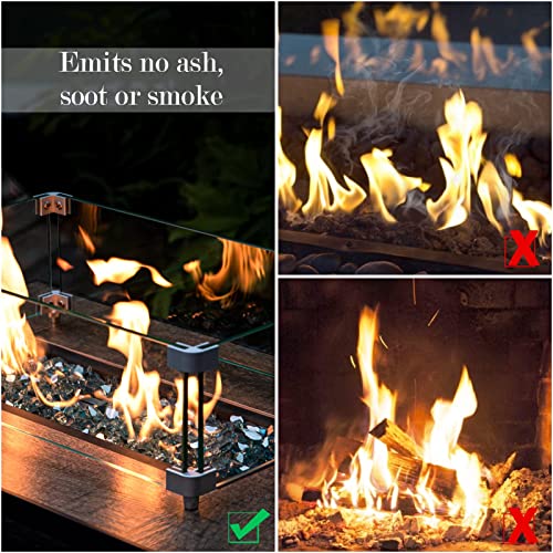 GASPRO 10 Lbs Fire Glass For Propane Fire Pit, 1/2Inch Reflective