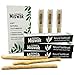 GOWO 3 Pack Miswak Sticks and Holders - Natural Teeth Whitening Kit - Natural Toothbrush - No Toothpaste Needed - Herbal Teeth Whitener and Breath Freshener - (Includes 3 Sticks and 3 Holders)