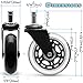 iNVUS FasterCasters - Rollerblade Style Office Chair Wheels - Built Tough To Last A Lifetime - Ideal for Hardwood Floors - Perfect Upgrade - Set of 5