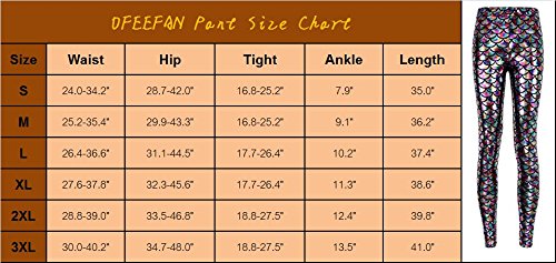 Retro Women\'s Shiny Fish-Scale Leggings Bodycon Slim Tights Pants Trousers XXXL