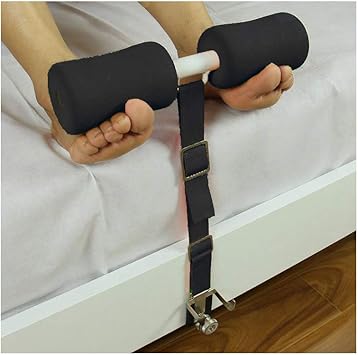 Amazon Yumoa 腹筋 ベッド 固定 ベッドで腹筋 足を押さえる シットアップバー 器具 Yumoa 腹筋器具