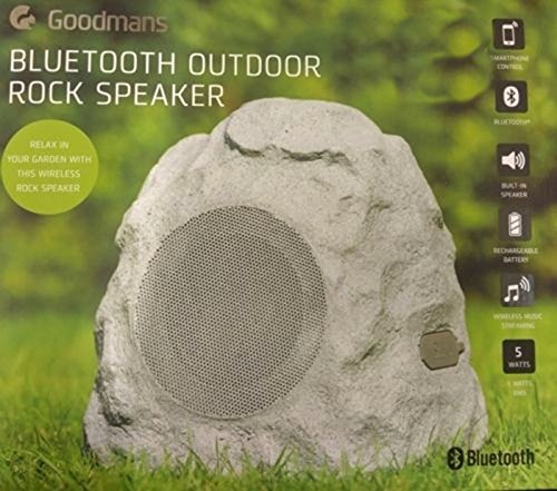 goodmans bluetooth outdoor rock speaker