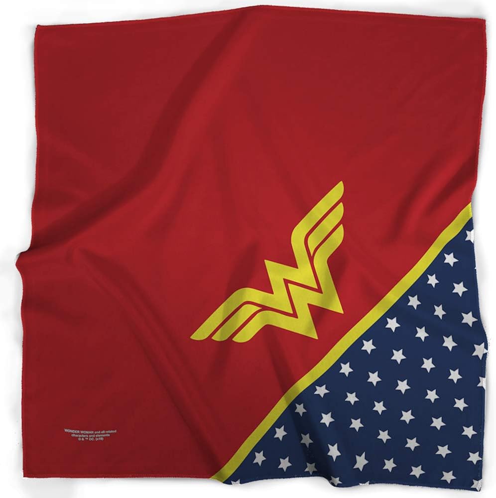 Bandana Wonder Wonder Woman Star WW Icon Red Yellow Blue White: Clothing