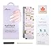 HIGH'S EXTRE ADHESION 20pcs Nail Art Transfer Decals Sticker Design Series The Cocktail Collection Manicure DIY Nail Polish Strips Wraps for Wedding,Party,Shopping,Travelling ( Polka Dot, Gold)