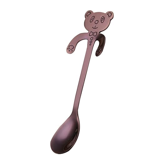 Löffel Netter Bärn-Löffel-Langer Griff löffelt Besteck-Kaffee-trinkende Werkzeug-Küchen-Gerät Teelöffel Küche Haushalt Wohnen