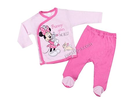Baby Mädchen Kleidung Set 2 Teilig | Tops Hosen | Langarm Shirt Pants | Spielanzug Set | Bekleidungsset | Minnie Mouse