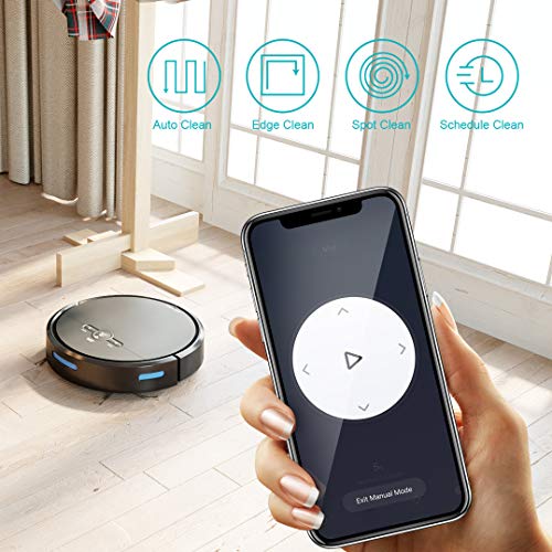 Holove Robot Vacuum Cleaner and Dry Mopping Sweeper, Slim D2 WiFi