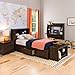 Prepac Twin Mate's Platform Storage Bed with 3 Drawers, Espresso