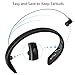 Bluetooth Headphones Headset Rymemo Long Battery 20 Hrs Playing Music Time Stereo Sports/Running Wireless Earphones Vibration Neckband Style for Cellphone,Black