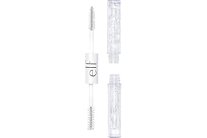 e.l.f. Clear Brow & Lash Mascara | Dual-Sided Clear Gel | Conditioning Formula For Healthy Lashes | 0.08 Fl Oz (2.5mL)