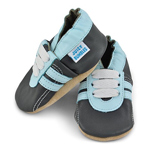 image for Juicy Bumbles Beautiful Soft Leather Baby Shoes - Crib Shoes with Sued
