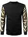 URBANCREWS Mens Hipster Hip Hop Long Sleeve Pullover Crewneck Sweatshirt
