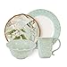 Toulouse Collection, 4-Piece Place Setting, Green