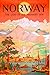 Norway Land of Midnight Sun Norwegian Scandinavia Travel Poster Advertisement Print. Measures 10 x 13.5 inches.