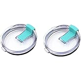 2 Pcs Blue 20 oz Tumbler Lids, Cup Lids Tumbler Lid Replacement Spill Proof Splash Resistant Lids Fit for 20 oz