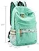 Leaper Casual Style Canvas Laptop Backpack Bag Travel Daypack Handbag with Laptop Lining (Water Blue)