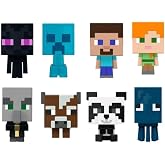 Mattel Minecraft Mob Head Minis 2022 Complete Set of 8 Micro Figures from HHP58-956B Release