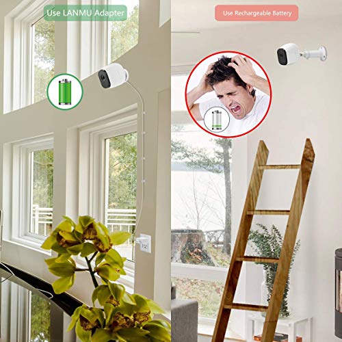 LANMU Weatherproof Outdoor Power Cable Compatible with Arlo Pro/Pro 2
