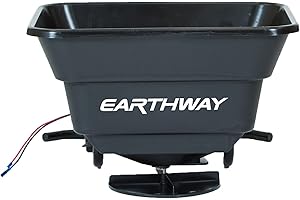 Earthway M20 12-Volt 80 LB (36 KG) ATV Horizontal Mountable Broadcast Spreader for Seeding and Spreading with Wire Harness Quick Connect Hardware and Rain Cover