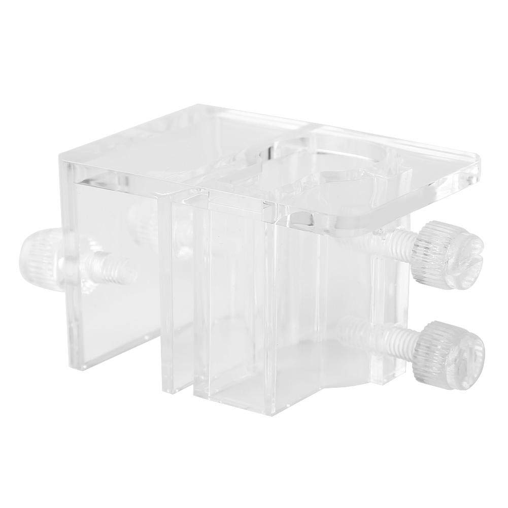 Pssopp 20mm Adjustable Acrylic Aquarium Water Pipe Holder Water Tube Clamp Fixed Clip Fish Tank Hose Holder Feeding Tube Fixing Clip