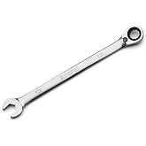 Capri Tools 13 mm 120-Tooth Ultra-Smooth Reversible Ratcheting Combination Wrench, XL Long Series, Metric, 12-Point