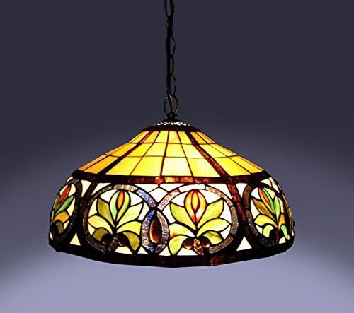 Tiffany-style Sunrise Hanging Lamp