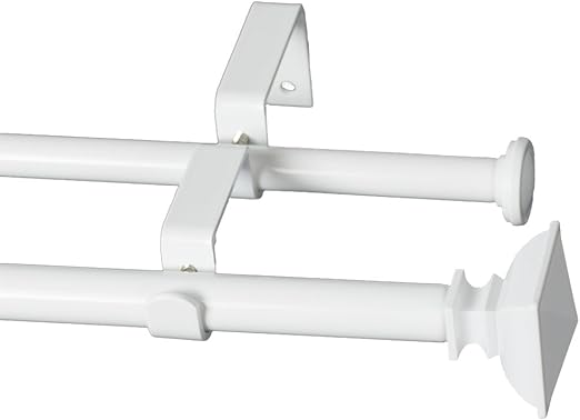 Amazon Com Urbanest Square Urn Adjustable Double Drapery Curtain