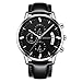 KASHIDUN Men's Watches Casual Quartz Wrist Watches Luminous Waterproof Date Watch-Black Dial TL-YHP