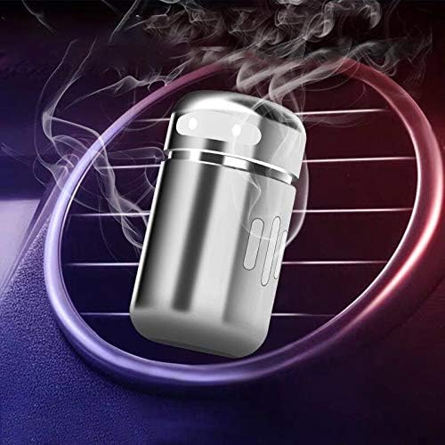 HEALTHLL Mini Car Air Perfume Robot Shape Air Freshener Fragrance Clip Diffuser Auto Outlet Perfume Solid Perfume Automobile Accessories Silver