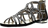 Forever Tory-63 Womens Cut Out Back Zip Flat Sandals
