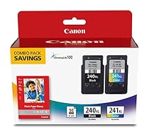Canon Fine Cartridge PG-240XL/CL-241XL with Photo Paper Glossy (50 Sheets, 4