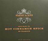 Harney & Sons Hot Cinnamon Spice Spicy Black Tea Box of 50 Tea Bags (Pack of 2)