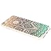 iPhone 6 Case, iPhone 6s Case,JAHOLAN TPU Silicone Gel Soft Clear Case Cover for Iphone 6 6S - Gold Green Tribal Henna